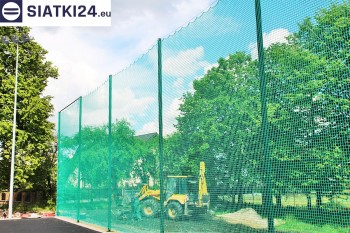 Siatki Myślibórz - Zabezpieczenie za bramkami i trybun boiska piłkarskiego dla terenów Myślibórza